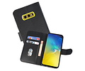 BAOHU Hoesje Geschikt voor de Samsung Galaxy S10e - Kaarthouder Book Case Telefoonhoesje - Zwart