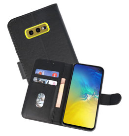 BAOHU Samsung Galaxy S10e Hoesje Kaarthouder Book Case Telefoonhoesje Zwart