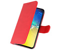 BAOHU Hoesje Geschikt voor de Samsung Galaxy S10e - Kaarthouder Book Case Telefoonhoesje - Rood