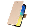 BAOHU Hoesje Geschikt voor de Samsung Galaxy S10e - Kaarthouder Book Case Telefoonhoesje - Goud
