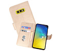 BAOHU Hoesje Geschikt voor de Samsung Galaxy S10e - Kaarthouder Book Case Telefoonhoesje - Goud