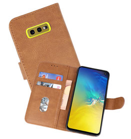 BAOHU Samsung Galaxy S10e Hoesje Kaarthouder Book Case Telefoonhoesje Bruin