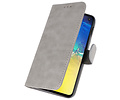 BAOHU Hoesje Geschikt voor de Samsung Galaxy S10e - Kaarthouder Book Case Telefoonhoesje - Grijs