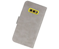 BAOHU Hoesje Geschikt voor de Samsung Galaxy S10e - Kaarthouder Book Case Telefoonhoesje - Grijs