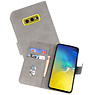 BAOHU Samsung Galaxy S10e Hoesje Kaarthouder Book Case Telefoonhoesje Grijs