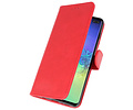 Samsung Galaxy S10 Plus Hoesje Kaarthouder Book Case Telefoonhoesje Rood