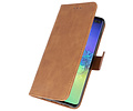 Hoesje Geschikt voor de Samsung Galaxy S10 Plus - Kaarthouder Book Case Telefoonhoesje - Bruin