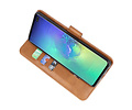 BAOHU Hoesje Geschikt voor de Samsung Galaxy S10 Plus - Kaarthouder Book Case Telefoonhoesje - Bruin