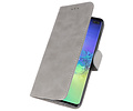 BAOHU Hoesje Geschikt voor de Samsung Galaxy S10 Plus - Kaarthouder Book Case Telefoonhoesje - Grijs