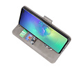 BAOHU Hoesje Geschikt voor de Samsung Galaxy S10 Plus - Kaarthouder Book Case Telefoonhoesje - Grijs