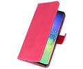 Hoesje Geschikt voor de Samsung Galaxy S10 Plus - Kaarthouder Book Case Telefoonhoesje - Roze