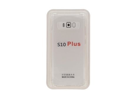 BAOHU Schokbestendig Back Cover Hoesje - Shockproof Telefoonhoesje -  Geschikt voor  Samsung Galaxy S10 Plus - Transparant