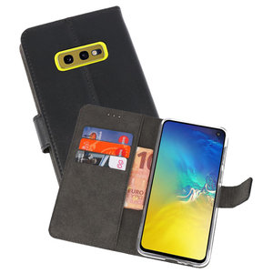 BAOHU Booktype Telefoonhoesjes - Bookcase Hoesje - Wallet Case -  Geschikt voor Samsung Galaxy S10e - Zwart