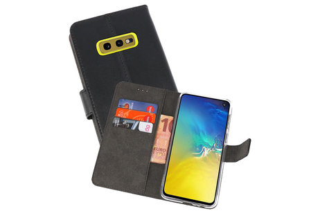 Booktype Telefoonhoesjes - Bookcase Hoesje - Wallet Case -  Geschikt voor Samsung Galaxy S10e - Zwart