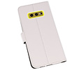 Booktype Telefoonhoesjes - Bookcase Hoesje - Wallet Case -  Geschikt voor Samsung Galaxy S10e - Wit