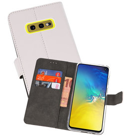 BAOHU Wallet Cases Hoesje Samsung Galaxy S10e Wit