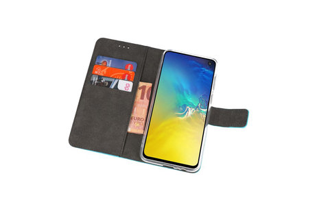 Booktype Telefoonhoesjes - Bookcase Hoesje - Wallet Case -  Geschikt voor Samsung Galaxy S10e - Blauw