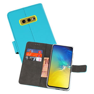 Booktype Telefoonhoesjes - Bookcase Hoesje - Wallet Case -  Geschikt voor Samsung Galaxy S10e - Blauw