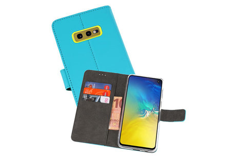 Booktype Telefoonhoesjes - Bookcase Hoesje - Wallet Case -  Geschikt voor Samsung Galaxy S10e - Blauw