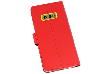 BAOHU Booktype Telefoonhoesjes - Bookcase Hoesje - Wallet Case -  Geschikt voor Samsung Galaxy S10e - Rood