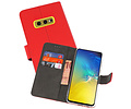 BAOHU Booktype Telefoonhoesjes - Bookcase Hoesje - Wallet Case -  Geschikt voor Samsung Galaxy S10e - Rood