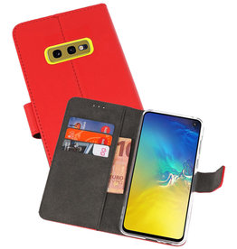 Wallet Cases Hoesje Samsung Galaxy S10e Rood