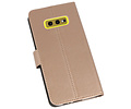 Booktype Telefoonhoesjes - Bookcase Hoesje - Wallet Case -  Geschikt voor Samsung Galaxy S10e - Goud