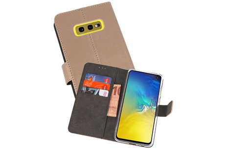 BAOHU Booktype Telefoonhoesjes - Bookcase Hoesje - Wallet Case -  Geschikt voor Samsung Galaxy S10e - Goud