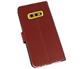 Booktype Telefoonhoesjes - Bookcase Hoesje - Wallet Case -  Geschikt voor Samsung Galaxy S10e - Bruin