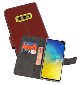 BAOHU Wallet Cases Hoesje Samsung Galaxy S10e Bruin