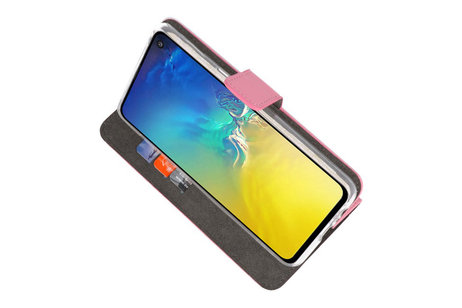 BAOHU Booktype Telefoonhoesjes - Bookcase Hoesje - Wallet Case -  Geschikt voor Samsung Galaxy S10e - Roze