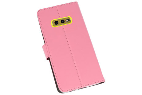 Booktype Telefoonhoesjes - Bookcase Hoesje - Wallet Case -  Geschikt voor Samsung Galaxy S10e - Roze