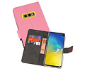 BAOHU Booktype Telefoonhoesjes - Bookcase Hoesje - Wallet Case -  Geschikt voor Samsung Galaxy S10e - Roze
