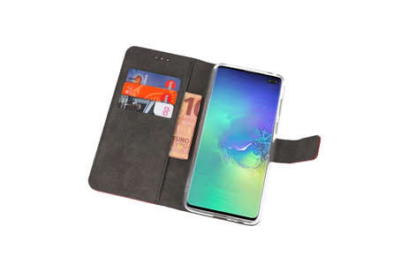 BAOHU Booktype Telefoonhoesjes - Bookcase Hoesje - Wallet Case -  Geschikt voor Samsung Galaxy S10 Plus - Bruin