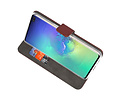BAOHU Booktype Telefoonhoesjes - Bookcase Hoesje - Wallet Case -  Geschikt voor Samsung Galaxy S10 Plus - Bruin