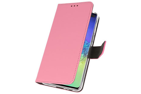 BAOHU Booktype Telefoonhoesjes - Bookcase Hoesje - Wallet Case -  Geschikt voor Samsung Galaxy S10 Plus - Roze