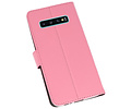 BAOHU Booktype Telefoonhoesjes - Bookcase Hoesje - Wallet Case -  Geschikt voor Samsung Galaxy S10 Plus - Roze