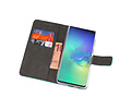 Booktype Telefoonhoesjes - Bookcase Hoesje - Wallet Case -  Geschikt voor Samsung Galaxy S10 Plus - Blauw