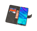 Booktype Telefoonhoesjes - Bookcase Hoesje - Wallet Case -  Geschikt voor Huawei P Smart 2019 - Zwart