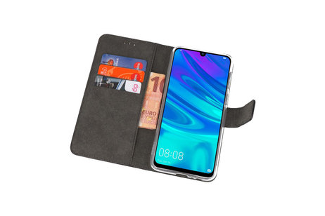 Booktype Telefoonhoesjes - Bookcase Hoesje - Wallet Case -  Geschikt voor Huawei P Smart 2019 - Zwart