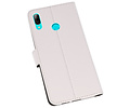 BAOHU Booktype Telefoonhoesjes - Bookcase Hoesje - Wallet Case -  Geschikt voor Huawei P Smart 2019 - Wit