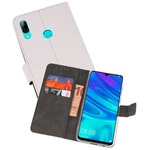 BAOHU Booktype Telefoonhoesjes - Bookcase Hoesje - Wallet Case -  Geschikt voor Huawei P Smart 2019 - Wit