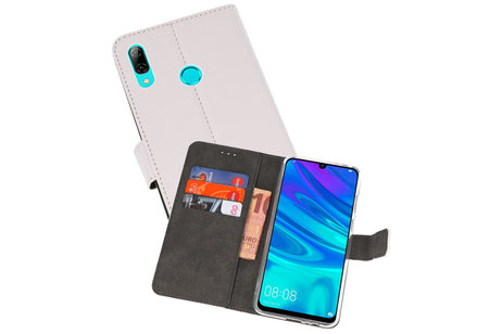 BAOHU Booktype Telefoonhoesjes - Bookcase Hoesje - Wallet Case -  Geschikt voor Huawei P Smart 2019 - Wit
