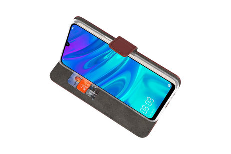 Booktype Telefoonhoesjes - Bookcase Hoesje - Wallet Case -  Geschikt voor Huawei P Smart 2019 - Bruin