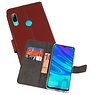 BAOHU Wallet Cases Hoesje Huawei P Smart 2019 Bruin