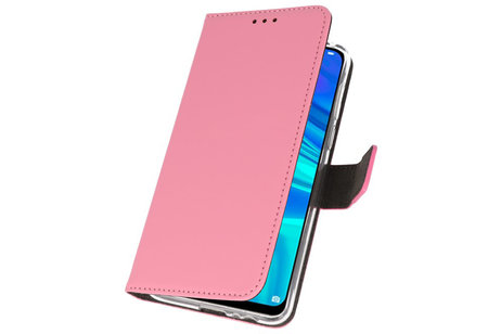 Booktype Telefoonhoesjes - Bookcase Hoesje - Wallet Case -  Geschikt voor Huawei P Smart 2019 - Roze