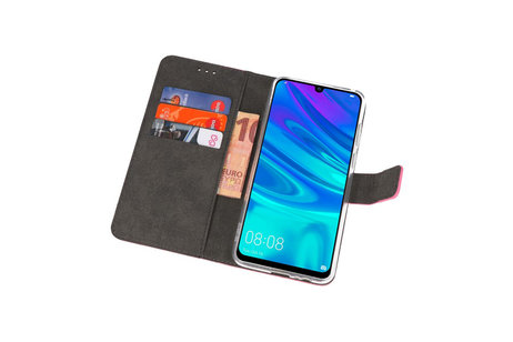 Booktype Telefoonhoesjes - Bookcase Hoesje - Wallet Case -  Geschikt voor Huawei P Smart 2019 - Roze