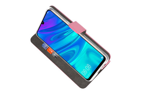 BAOHU Booktype Telefoonhoesjes - Bookcase Hoesje - Wallet Case -  Geschikt voor Huawei P Smart 2019 - Roze