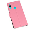 BAOHU Booktype Telefoonhoesjes - Bookcase Hoesje - Wallet Case -  Geschikt voor Huawei P Smart 2019 - Roze