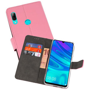 BAOHU Booktype Telefoonhoesjes - Bookcase Hoesje - Wallet Case -  Geschikt voor Huawei P Smart 2019 - Roze